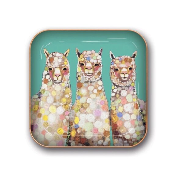 Alpaca Trinket Dish / Catchall Tray - Picture 1 of 3